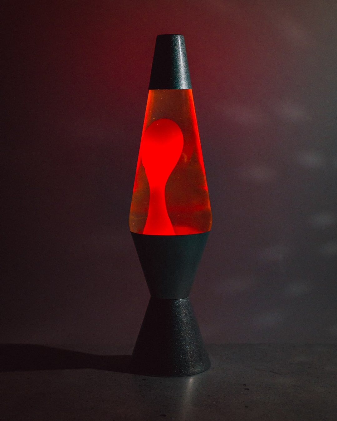 Red lava store lamp