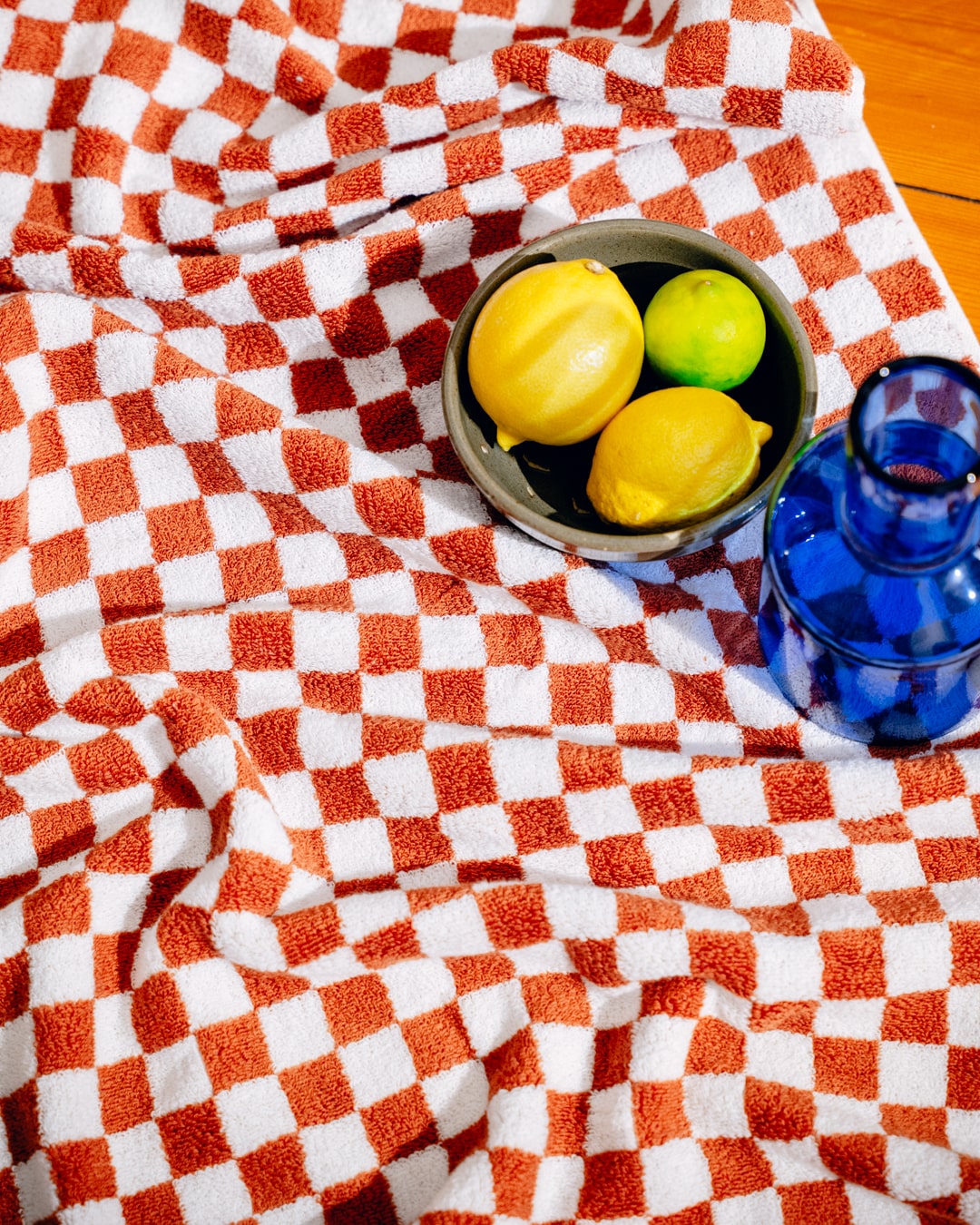 'Checkered Summer' Bath & Hand Towels