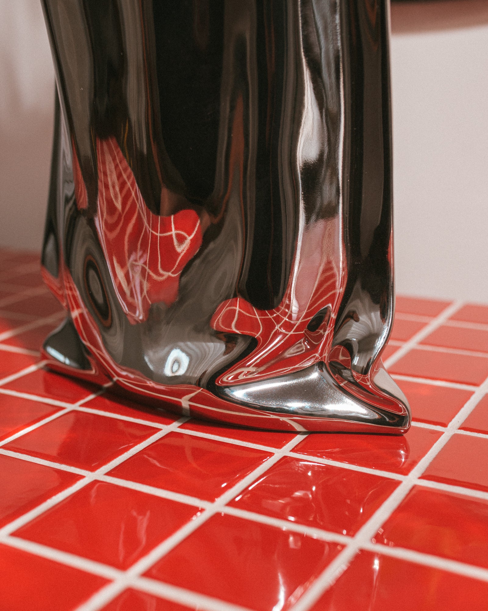 'To Go' Chrome Vase