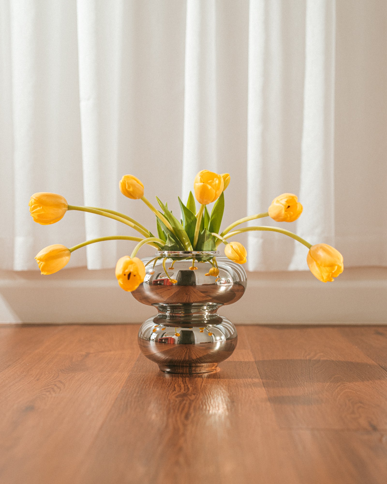 'Bubble Boy' Chrome Vase