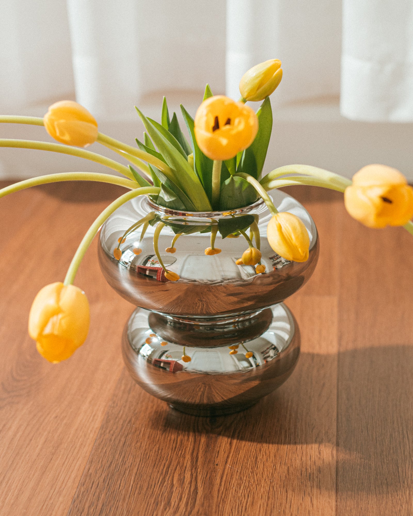 'Bubble Boy' Chrome Vase