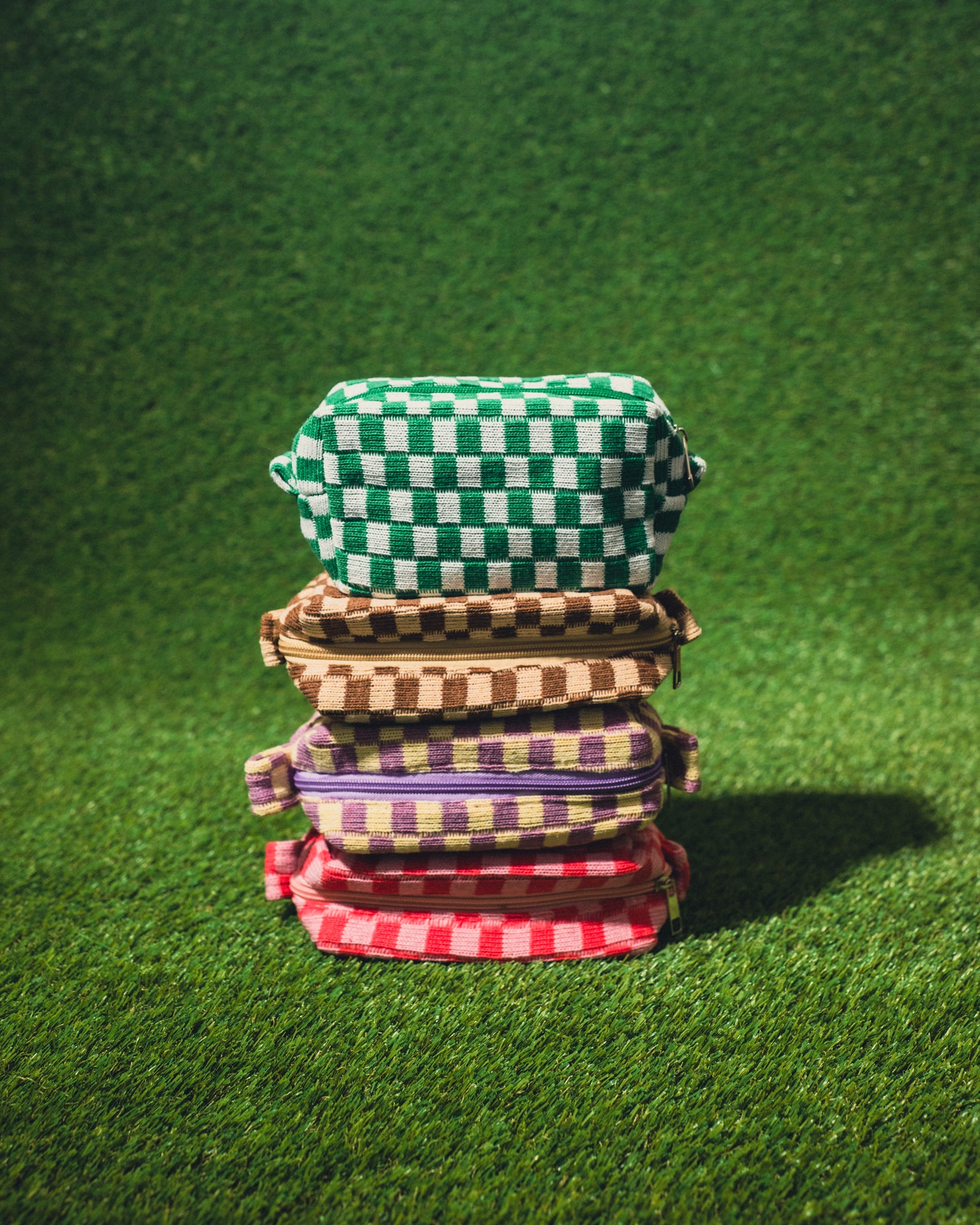 'On The Run' Checkered Pouch