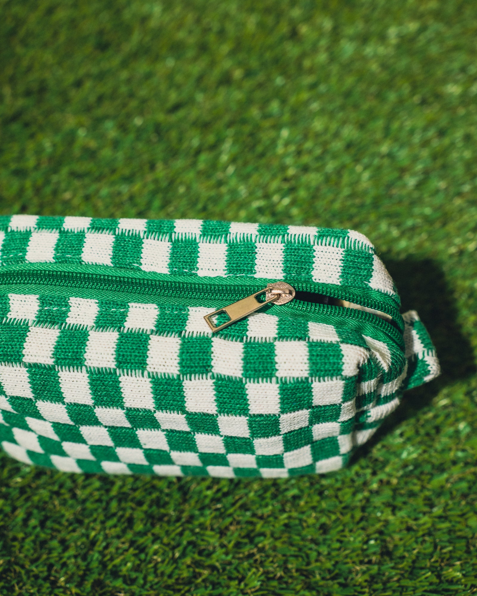 'On The Run' Checkered Pouch