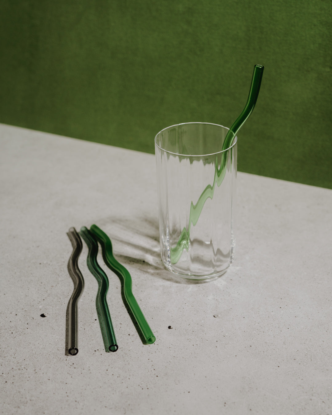 'Go Green' Glass Straws