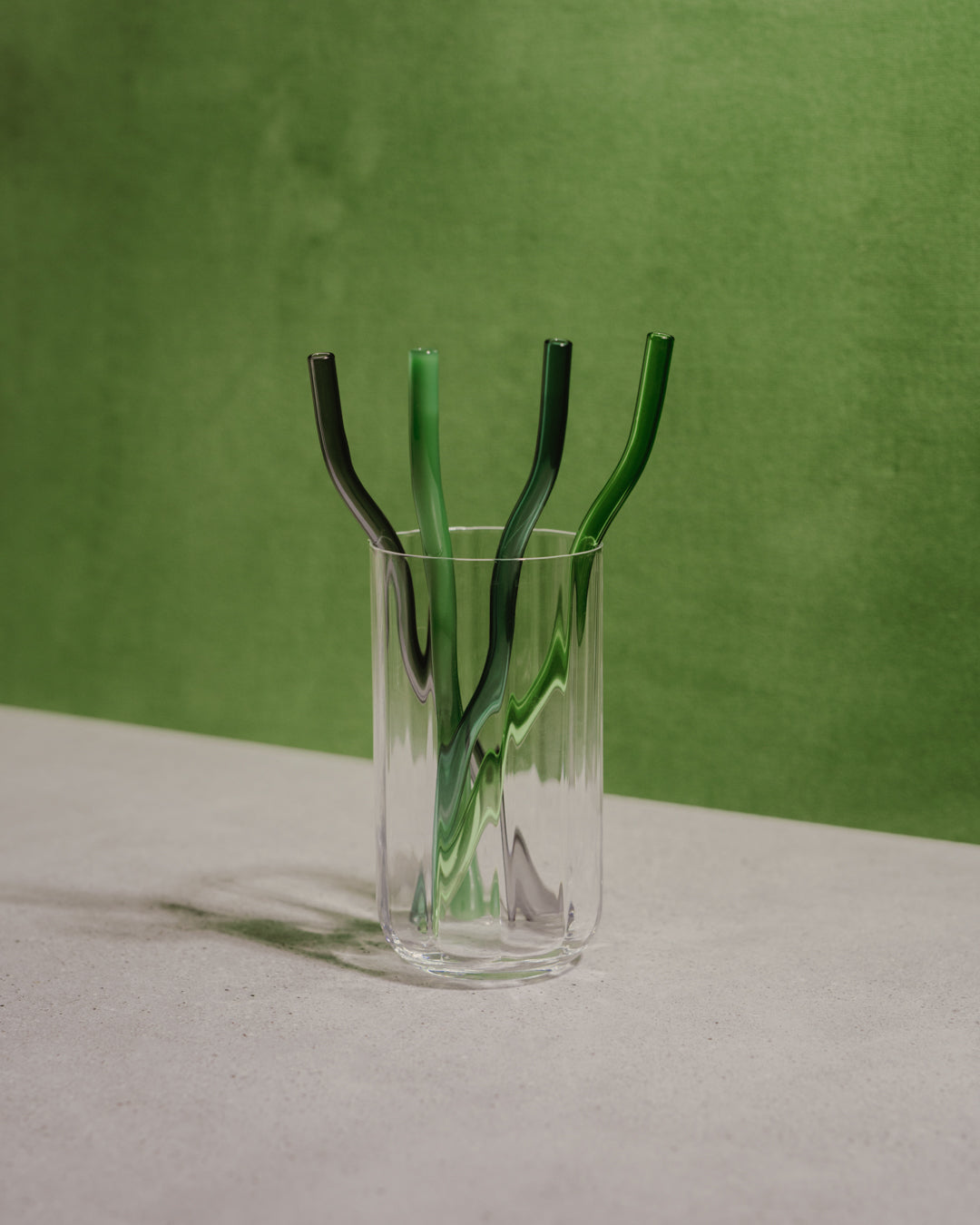 'Go Green' Glass Straws
