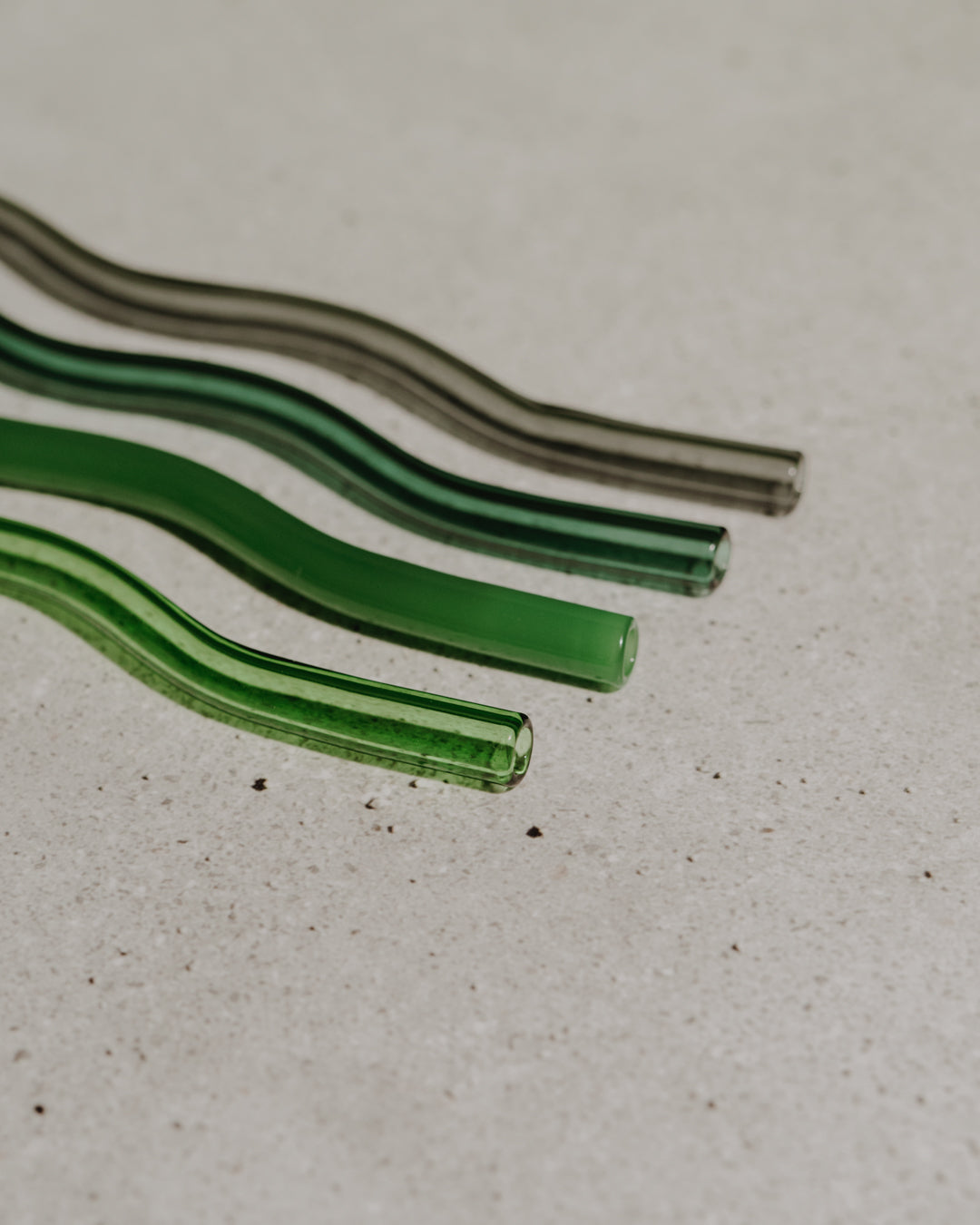 'Go Green' Glass Straws